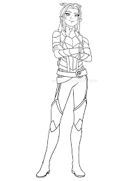 Rayla From The Dragon Prince Coloring Page Free Printable Coloring Pages For Kids The last airbender) and justin richmond, tells the story of two human princes who forge an. rayla from the dragon prince coloring