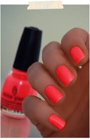 Coral Fosfo Bright Nails Nails Beauty Nails