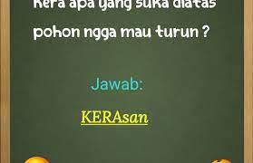 Namun, tentunya teka teki yang perlu diajukan adalah teka teki berkaitan dengan logika. Cinta Tekatekilawak