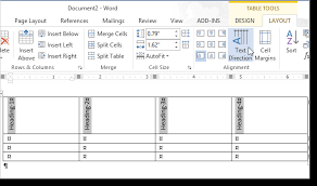 How To Change The Direction Of Text In Word 2013