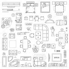 Check spelling or type a new query. Floor Plan Icons Set For Design Interior And Architectural Project View From Above Furniture Thin Line Icon In Top View For Layout Blueprint Apartment Vector Premium Vector In Adobe Illustrator Ai