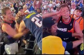 Fans of the clippers and suns got into a huge brawl sunday. If We Ever Needed A Fact Check Fan Who Got His Ass Beat Claims He Won The Fight Outkick