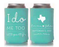 Exclusive Picture Of Wedding Koozie Ideas Regiosfera Com Custom Koozies Wedding Koozie Wedding Favors Wedding Koozies