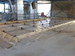 The Floating Floor Using Mason Fs Jack Up Helical Spring Mounts Was Required To Isolate The Impact Energy From Free Floating Floor Building Structure Floating