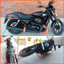 The Street 500 Fitted With Vehicle Protection Kit For Safe Learning Street 500 Harley Davidson Harley Davidson Street