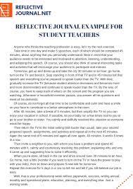 How to deal with reflective journal writing? Pin On Reflective Journal Example For Student Teachers