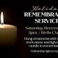 Holiday Remembrance Service event in Fair Oaks, CA