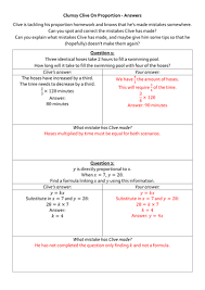 Proportions notes hw key answer : Algebraic Proportion Resources Tes