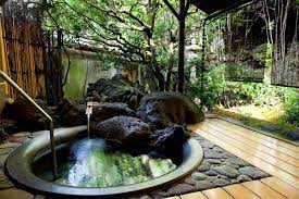 Japanese Hot Spring Bathing Rituals Kinosaki British Vogue Japanese Soaking Tubs Japanese Bath House Outdoor Bath