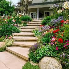 sloping garden ideas and optimal solutions for landscape design vorgarten gartentreppe garten