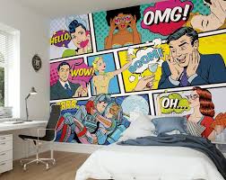 Children S Park Pop Art Style Pop Art Decor Pop Art Bedroom Pop Art Wallpaper