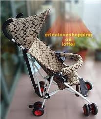 Coach Signature Print Baby Stroller Baby Strollers New Baby Products Baby Prints