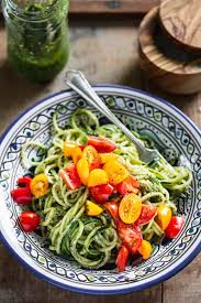 The simple ingredients make such a delicious and nutritious meal. No Cook Zucchini Noodles With Pesto Healthy Seasonal Recipes