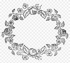 The image can be easily used for any free creative project. All Photo Png Clipart Vintage Flower Frame Black And White Free Transparent Png Clipart Images Download