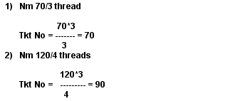 Textile Aid What Is Thread Ticket Number Garments Sewing