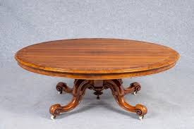 Rare find — this item is hard to come by, and 1 person has. 1800s Antique Transparent Walnut Oval Coffee Table Vinterior