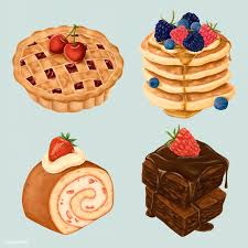 Hand Drawn Baked Sweets Set Mockup Free Image By Rawpixel Com Noon In 2020 Bakery Menu Desserts Bakery Desserts