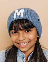 Buy Embroidered Stormy Blue Beanie Online in USA