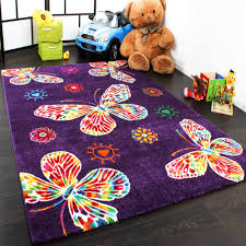 Kinder spiel teppich schmetterling türkis rund. Moderner Kinder Teppich Butterfly Schmetterling Design In Lila Top Qualitat Kaufen Bei Diva Teppich Center
