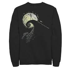 The nightmare before christmas the cemetery sweatshirt. Men S Disney The Nightmare Before Christmas Jack Spiral Hill Sweatshirt