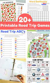 Road trip season is coming and my family is planning to travel a lot! 20 Free Road Trip Game Printables Sugar Spice And Glitter