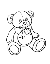Colouring pages of teddy bears free printable teddy bear. Free Teddy Bear Coloring Page