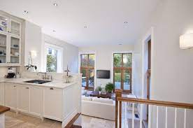 Love The Sunken Living Room Just Off The Kitchen Sunken Living Room Living Room Remodel Kitchen Dinning Room