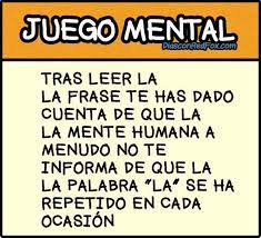 Los juegos mentales son la forma más lúdica e interesante de estimular las funcionalidades del cerebro, haciendo que las habilidades del mismo aumenten y así mejorar las capacidades intelectuales de un ser humano. Facebook