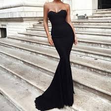 Sleeveless Sweetheart Corset Lace Mermaid Prom Evening Dresses Black Mermaid Dress Evening Gowns Black Bridesmaid Dresses