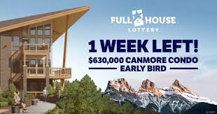 $100 each 3 for $250 5 for $375 10 for $575 15 for $750 Full House Lottery Canmore Condo Draw Date