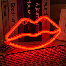 Lip Shaped Neon Signs Lip Neon Light Signs Led Lip Neon Sign Night Light For Party Supplies Lip Wall Lamp For Neon Light Signs Red Lights Bedroom Neon Signs