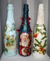 мастер класс по украшению бутылки шампанского на новый год Dekupazh Novogodnee Shampanskoe Dekupazh Dekor Butylki Shampanskoe Novyj God Ukrasit Butylki Ukrashennye Butylki Butylki Shampanskogo