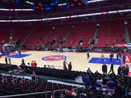 little caesars arena section 107 home of detroit pistons