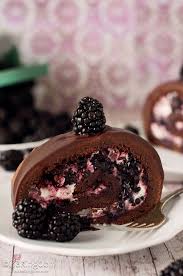 This recipe from chowhound is for only the most serious chocolate lovers! Chocolate Sponge Cake With Blackberry And Whipped Cream Filling Desserts Chocolate Sponge Cake Chocolate