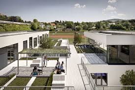 Shibukawa Eder Architects Kurt Kuball Senior High School Neulengbach Divisare Goruntuler Ile Mimari Konsept Diyagrami Okul