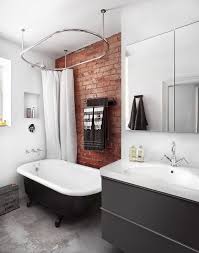 25 chic bathrooms with brick walls. Rugged And Ravishing 25 Bathrooms With Brick Walls