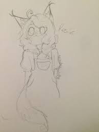My Oc Rosie Drawing By Meranda Ann Lilly Cute Drawings Simple Cartoon Characters Anime Drawings Sketches