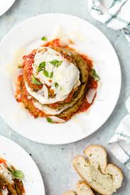 Healthy Baked Eggplant Parmesan Recipe Recipe Baked Eggplant Eggplant Parmesan Eggplant Parmesan Baked