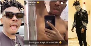 I have hairs around my nipples. Mayorkun Says People With Armpit Hair Are Dirty Video