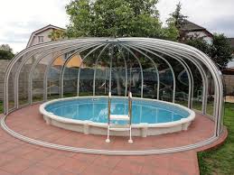 Rundpool Uberdachung Lieferung In Ganz Osterreich Und Europa Skytop In 2020 Pooluberdachung Uberdachungen Pool
