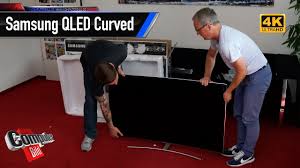 Die 11 47 zoll fernseher unserer wahl. Ausgepackt 55 Zoll Tv Samsung Qled Curved Youtube