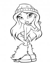 Here you can play bratz coloring 3. The Bratz Free Printable Coloring Pages For Kids
