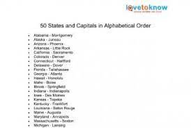 Countries that start with palestine state. 50 States And Capitals In Alphabetical Order Lovetoknow States And Capitals 50 States How To Memorize Things