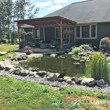 A koi pond we built a few years back and established with aspen trees, cotoneaster, water lilies and irises. Diy Pond How To Make A Backyard Oasis With Waterfall