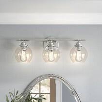 Floating bathroom vanities are perfect for the modern aesthetic. Satin Nickel Bathroom Vanity Lighting You Ll Love In 2021 Wayfair