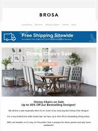 Check out chair cushions to provide additional seat comfort. Brosa Up To 45 Off Sale On Dining Chairs Starts Now Milled