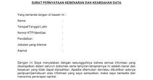 Contoh surat keabsahan dokumen import barang dibuat untuk memenuhi prosedur import custom clearance di indonesia di sertai juga surat. Download Contoh Surat Pernyataan Kebenaran Dan Keabsahan Data Dokumen Untuk Cpns Phylo Post
