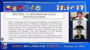 Filipino Sign Language Webinar
