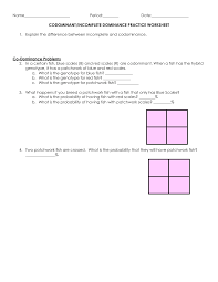 Http Mshawks Weebly Com Uploads 1 3 5 7 13575549 Codominance Bloodtype Practice Sheet Pdf
