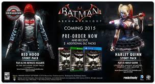 How long are the credits in batman arkham city? Batman Arkham Knight Pre Order Bonuses Leak Early Ign Batman Arkham Knight Arkham Knight Batman Arkham Knight Red Hood